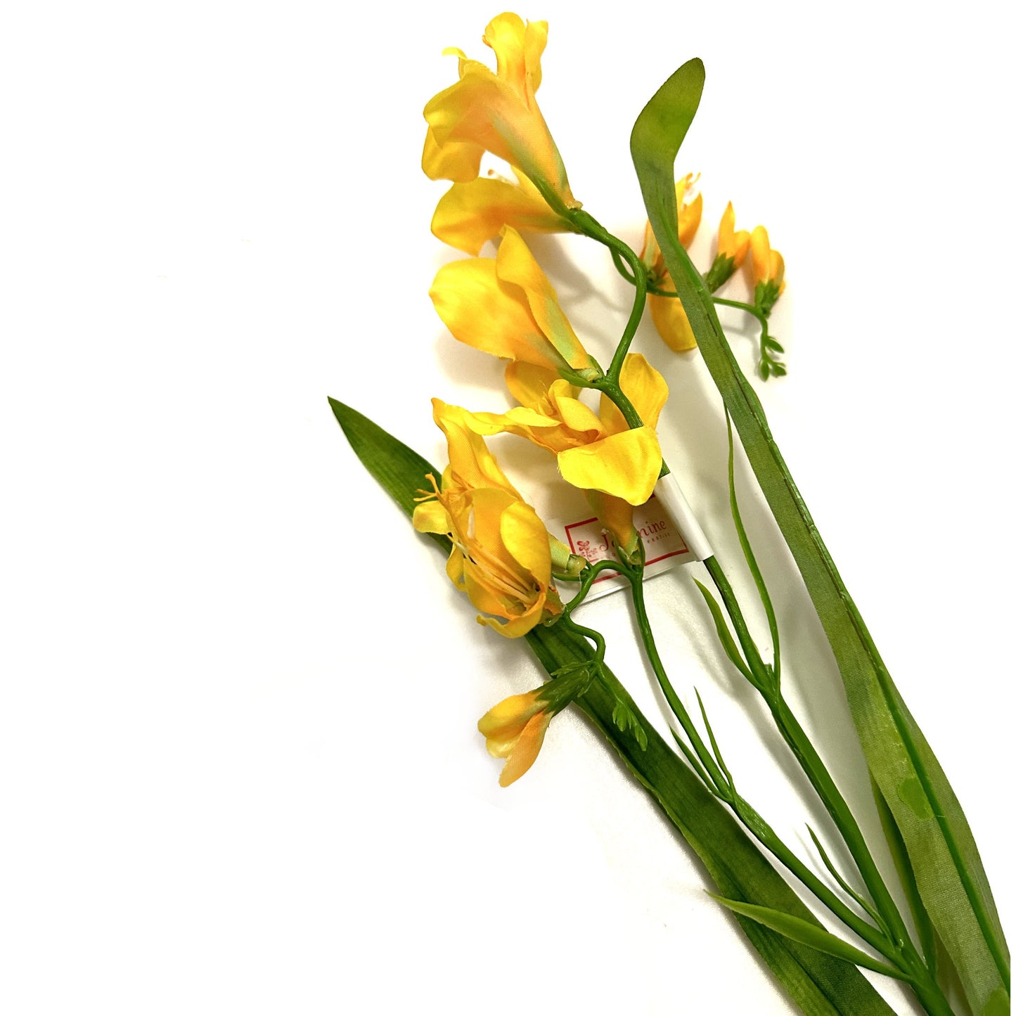 Artificial Freesia Flower Spray 56cm - Yellow