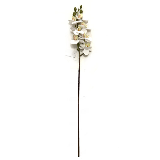 Artificial Orchid Stem with Ivory White Faux Flowers