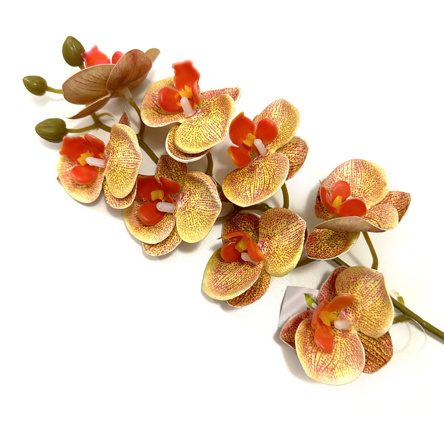 Artificial Peach Phalaenopsis Orchid Flower Stem 75cm
