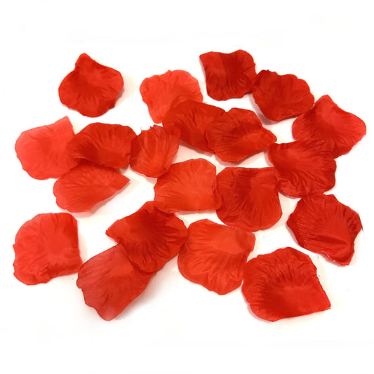 Red Fabric Artificial Rose Petals