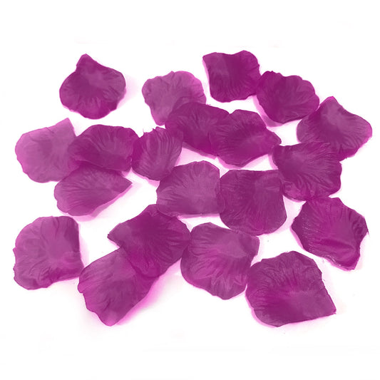 Purple Fabric Artificial Rose Petals