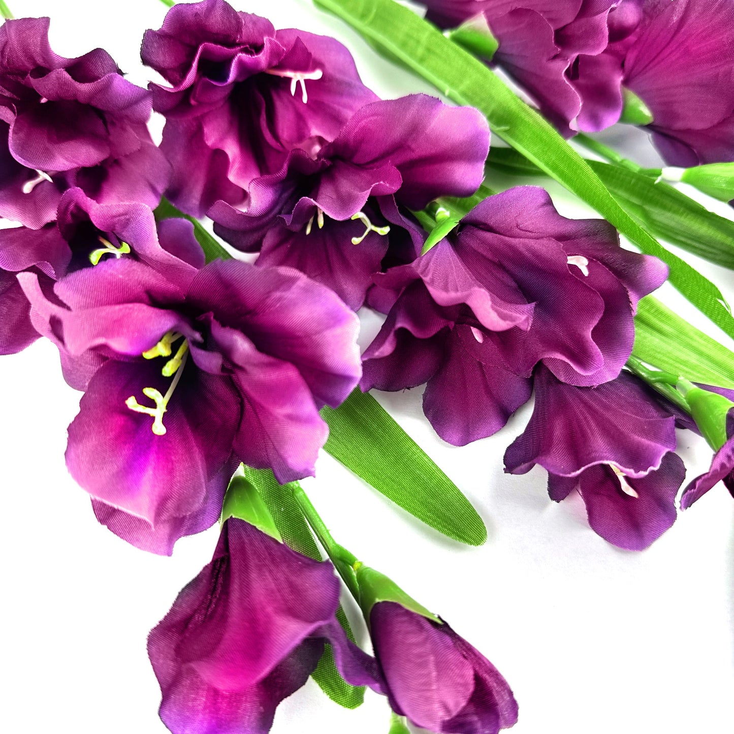 Artificial Gladiolus Flower Stem 58cm Purple