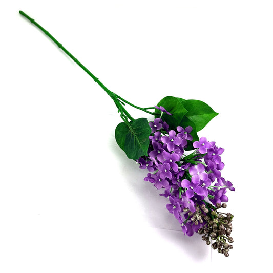 63cm Artificial Purple Lilac Flower Stem