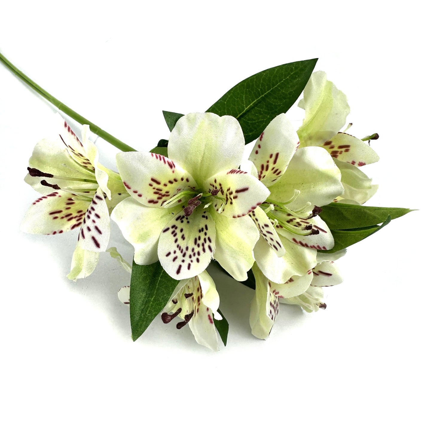 Artificial Alstroemeria Flower Spray Ivory 47cm