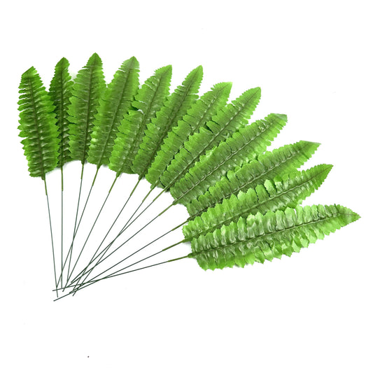 Set of 12 Artificial Fern Leaves 36cm