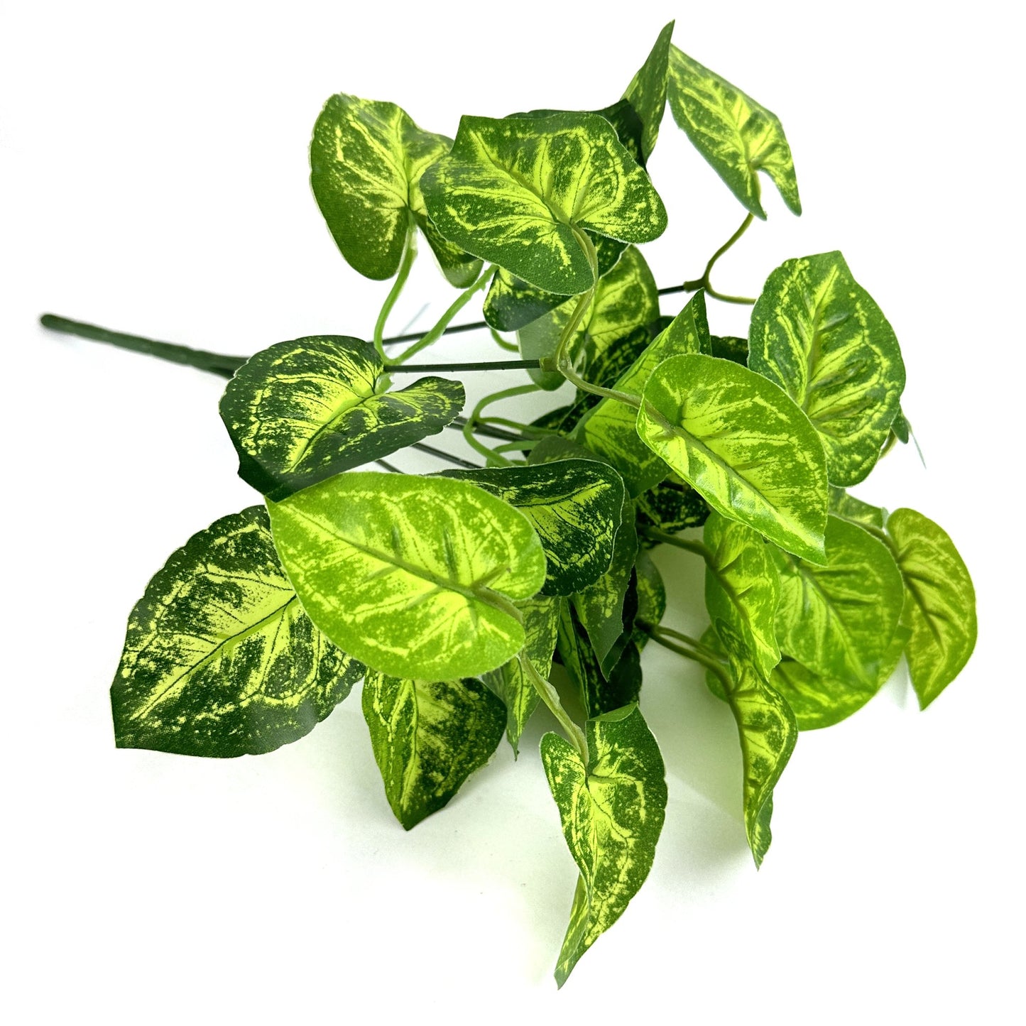 Artificial Faux Calathea Leaf Bush Plant 32cm