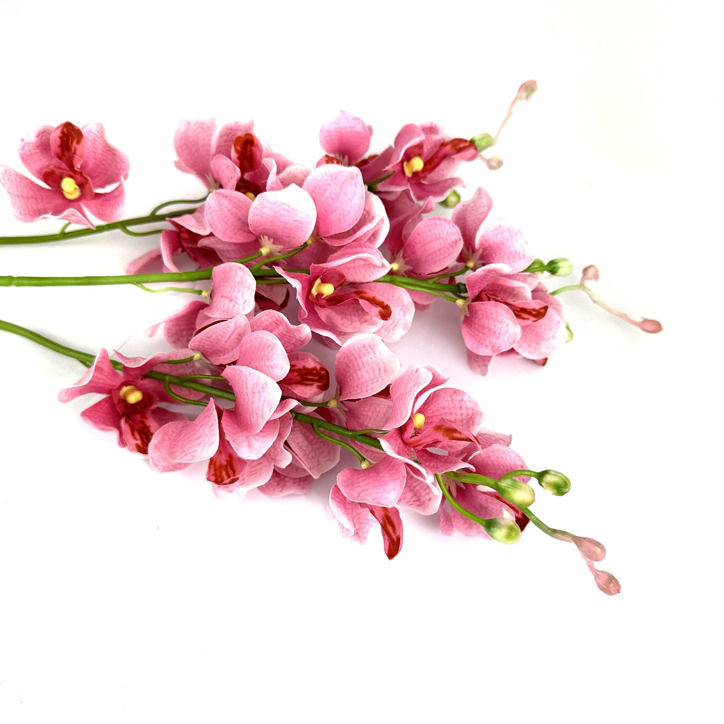 Artificial Pink Mokara Orchid Flower Stem 49cm