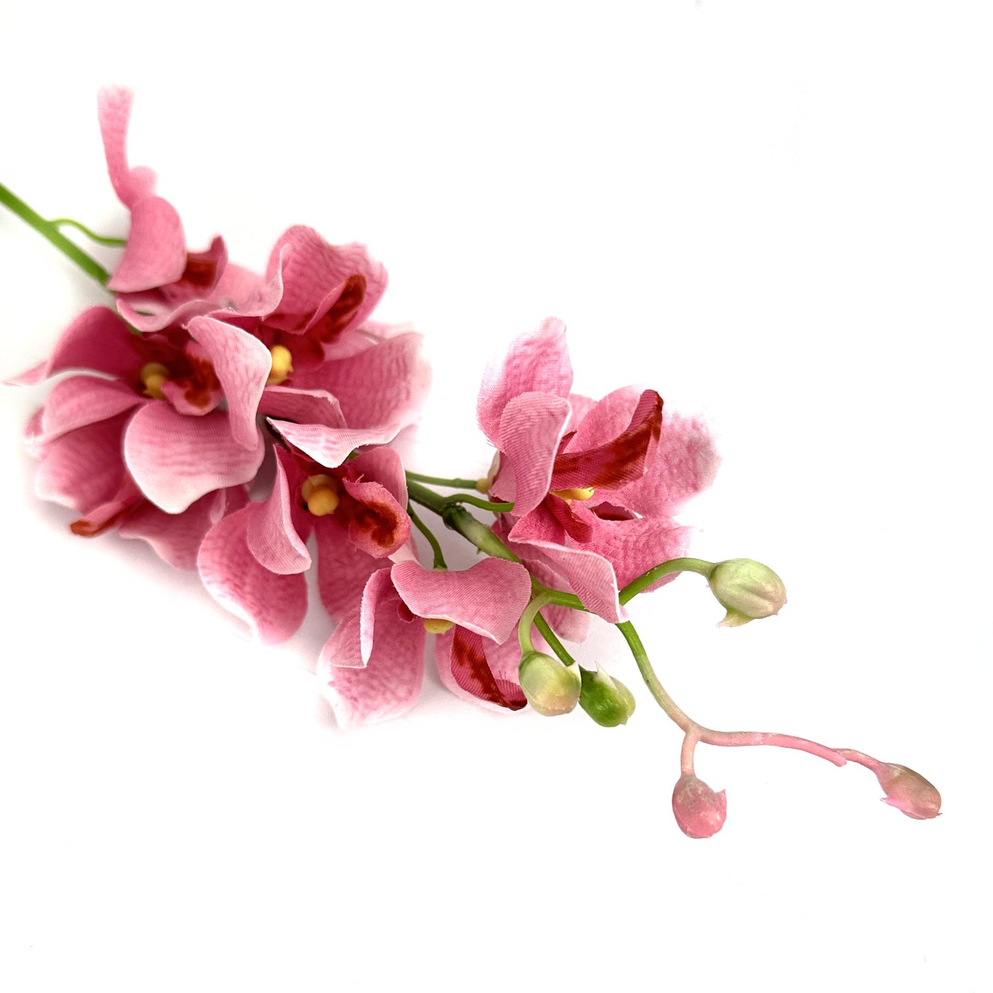 Artificial Pink Mokara Orchid Flower Stem 49cm