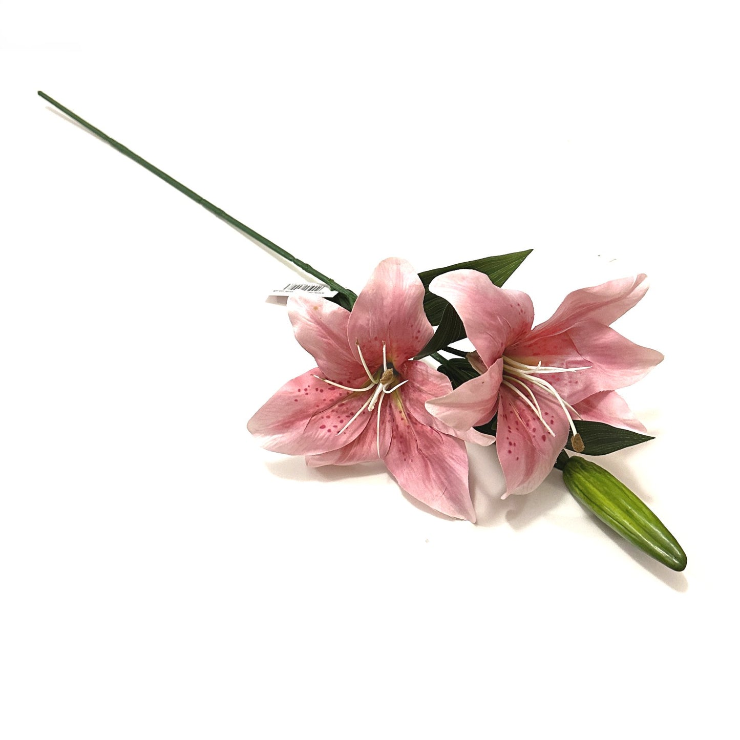 Artificial Lily Flower Spray with Vintage Pink Faux Flowers