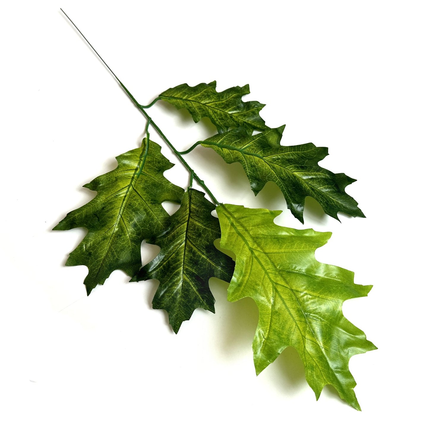 Artificial Large Leaf Green Oak Tree Stem 60cm