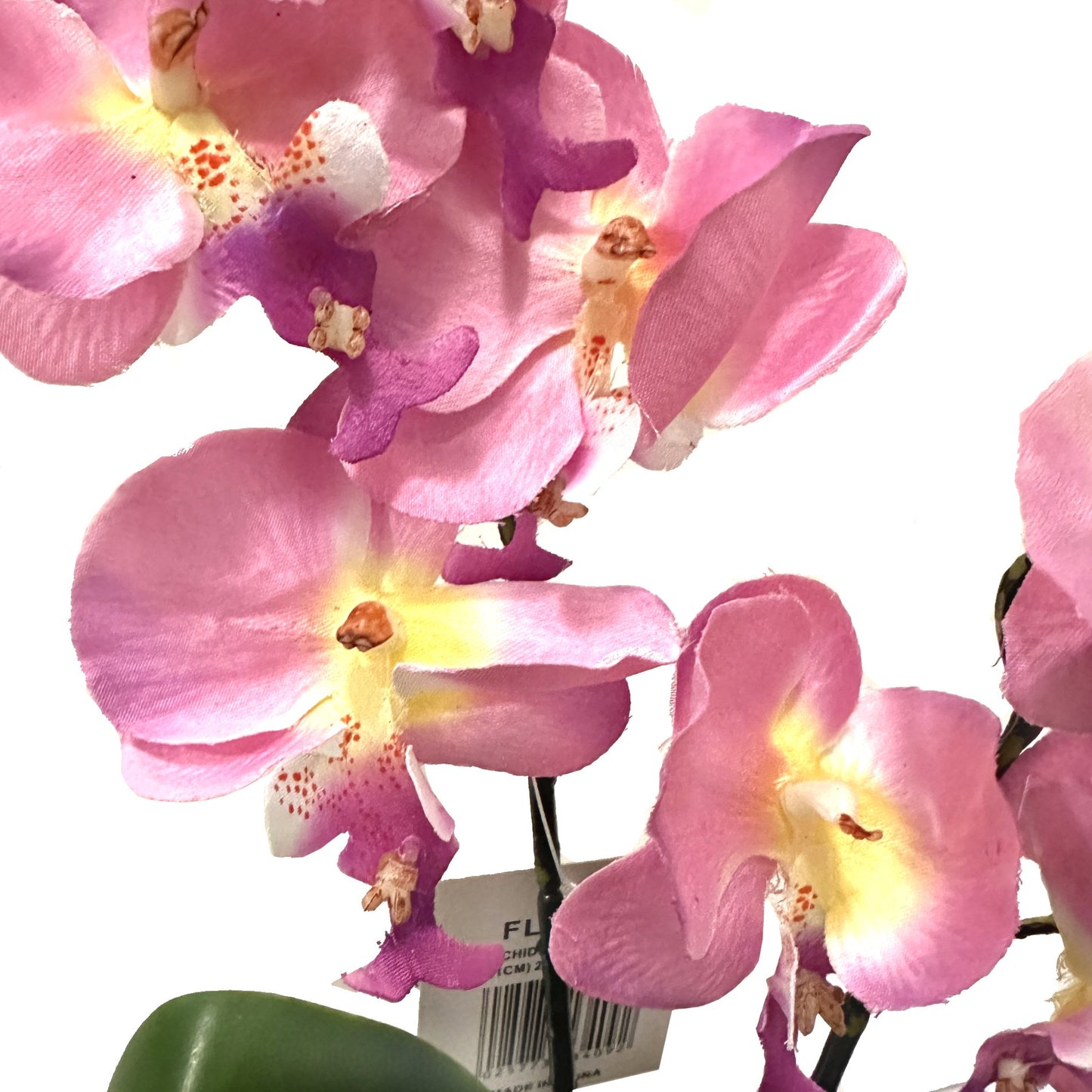 Artificial Orchid Flower in Metal Pot 40cm