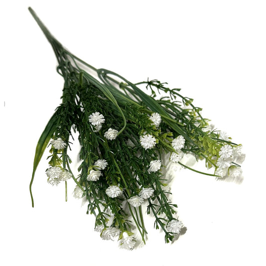 Artificial Gypsophila with White Faux Flowers