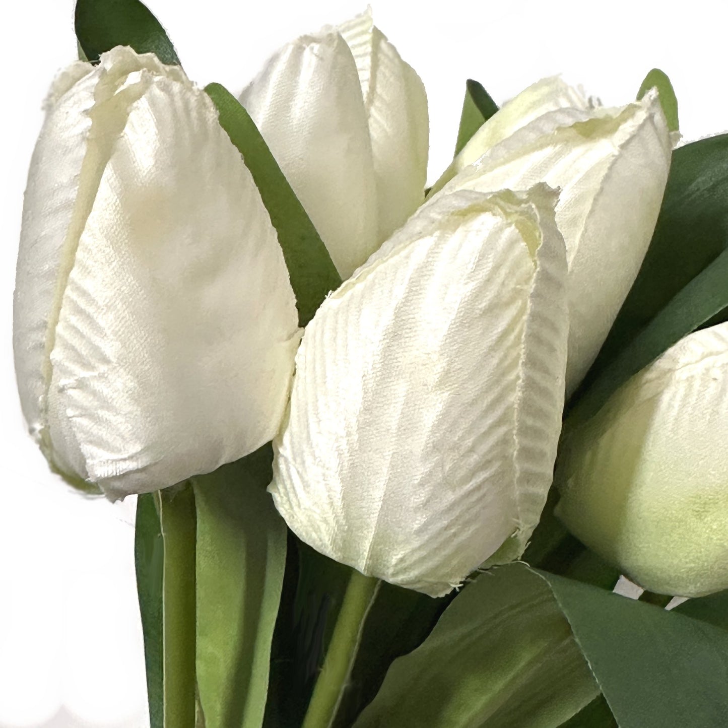 Artificial Tulip Flower Bundle - Ivory