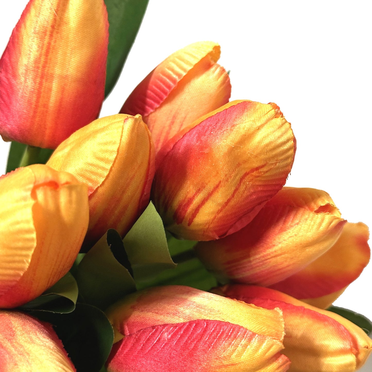 Artificial Tulip Flower Bundle - Orange