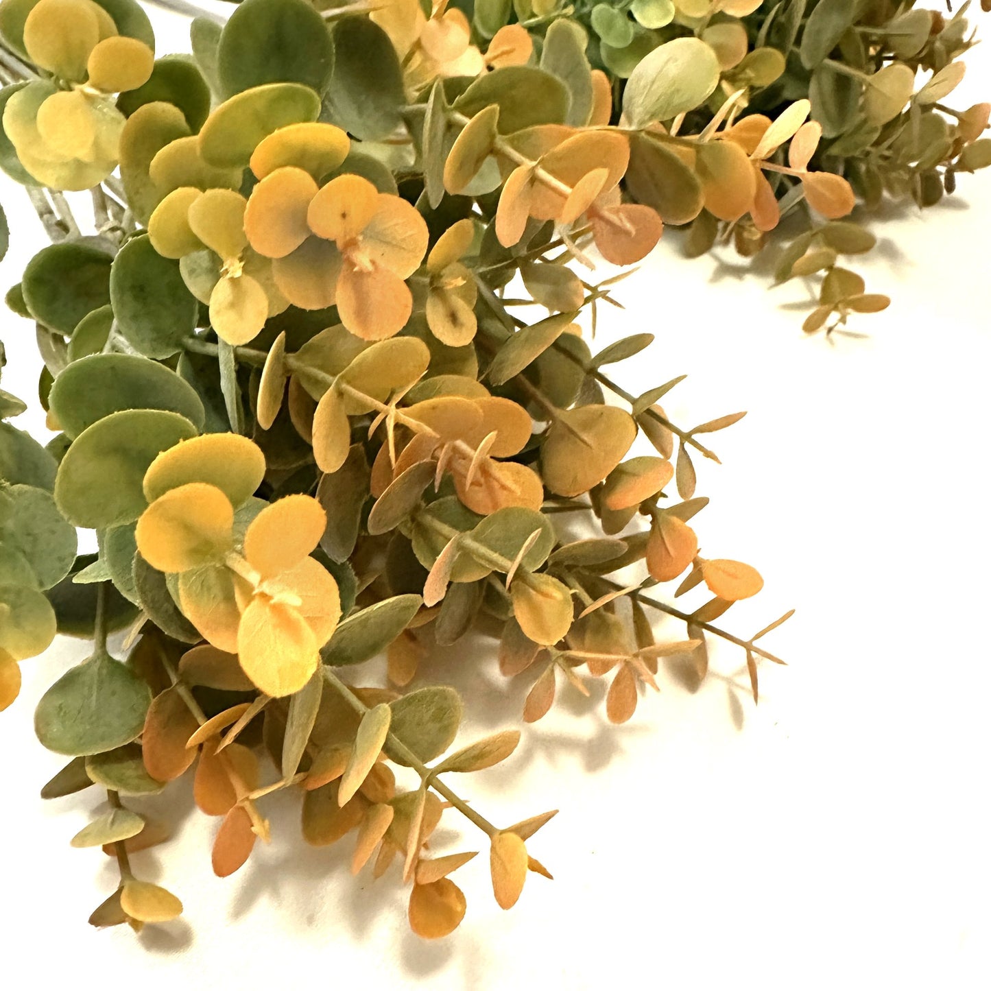 Artificial Eucalyptus Bundle Green and Orange - 36cm