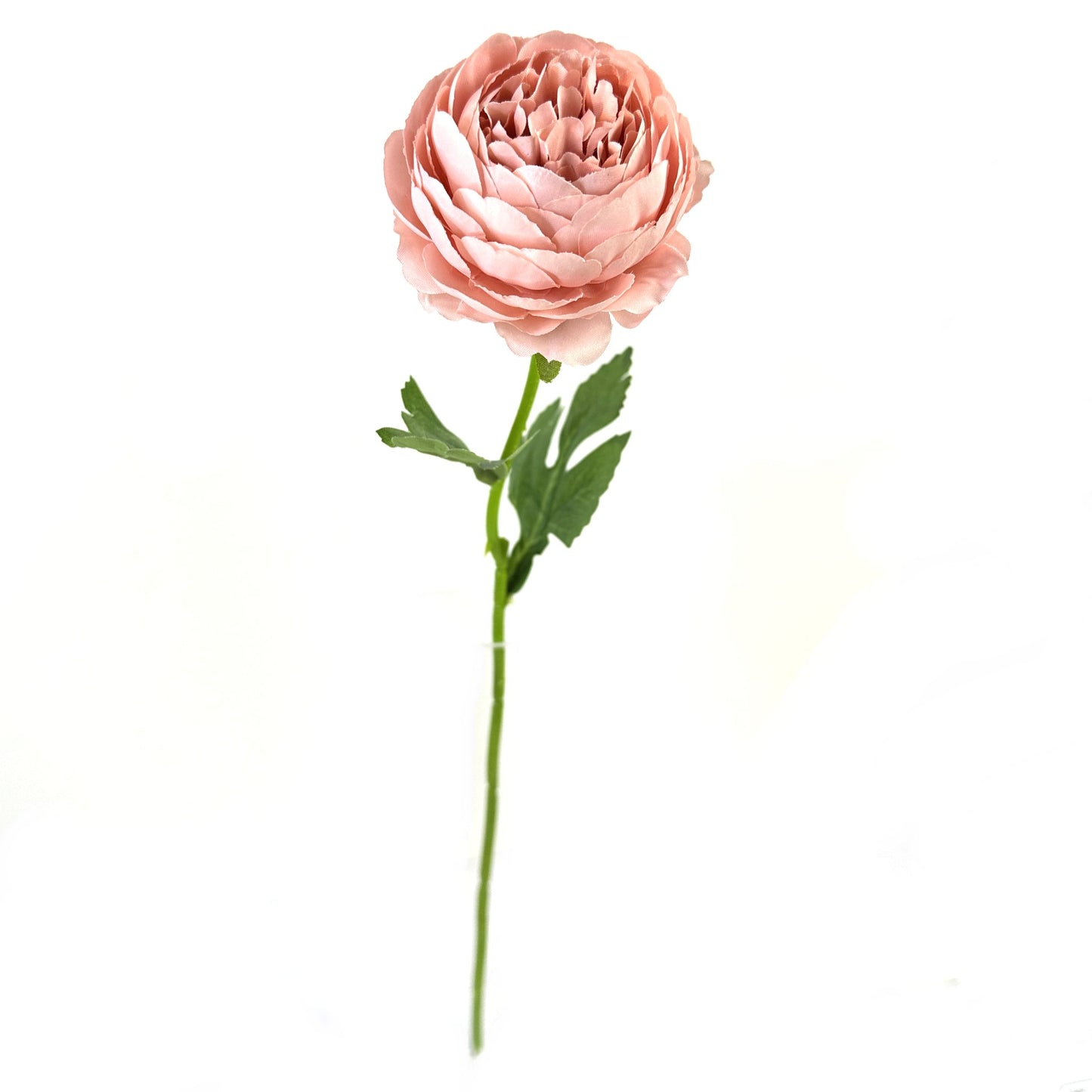 Artificial Peony Peach Pink Flower Stem 38cm