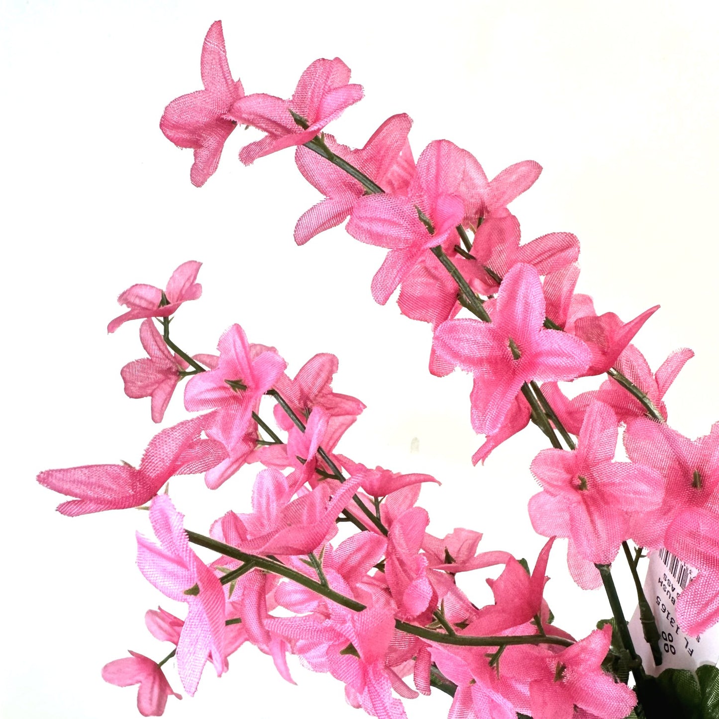 Artificial Forsythia Blossom Bush with Pink Flowers 40cm