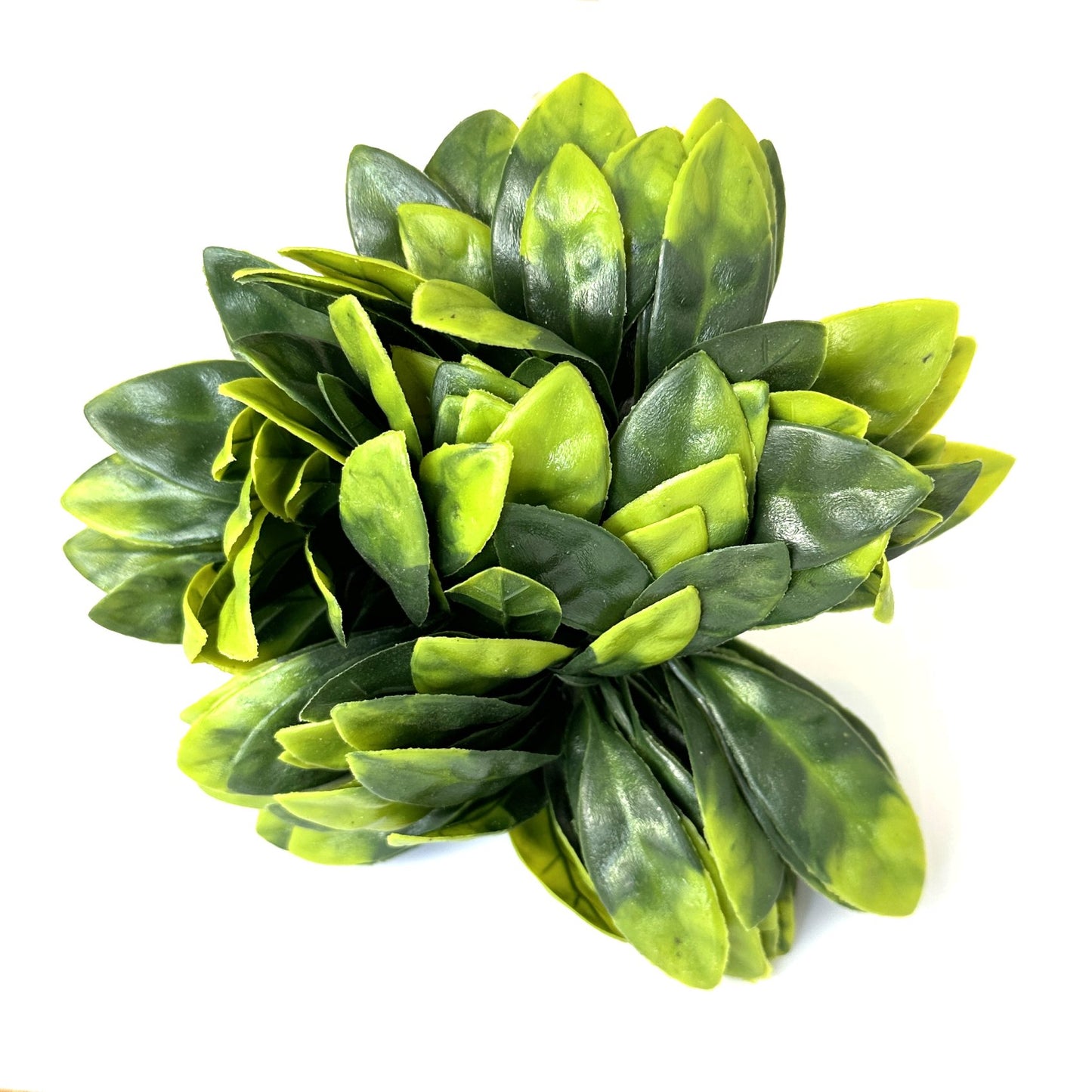 Artificial Green Foliage Two Tone Leaf Pick 15cm