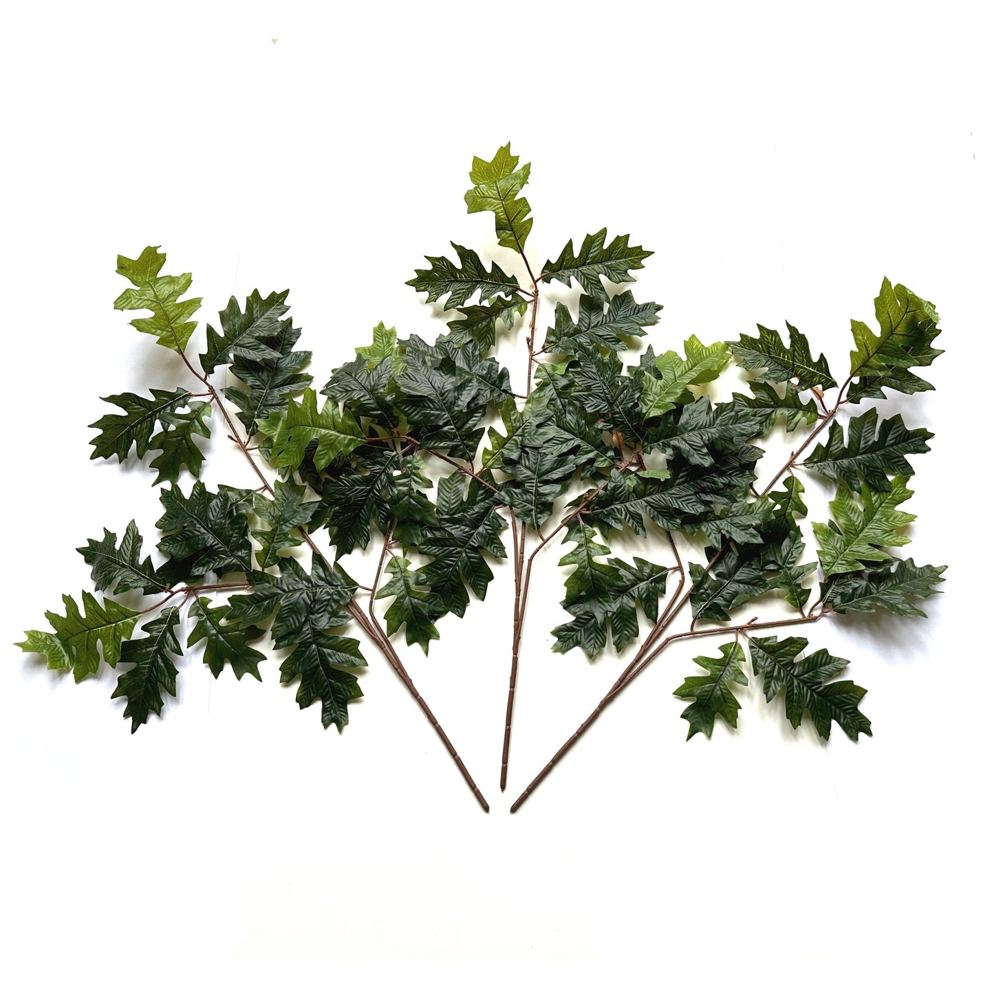 Artificial Oak Leaf Branch 68cm - Dark Green