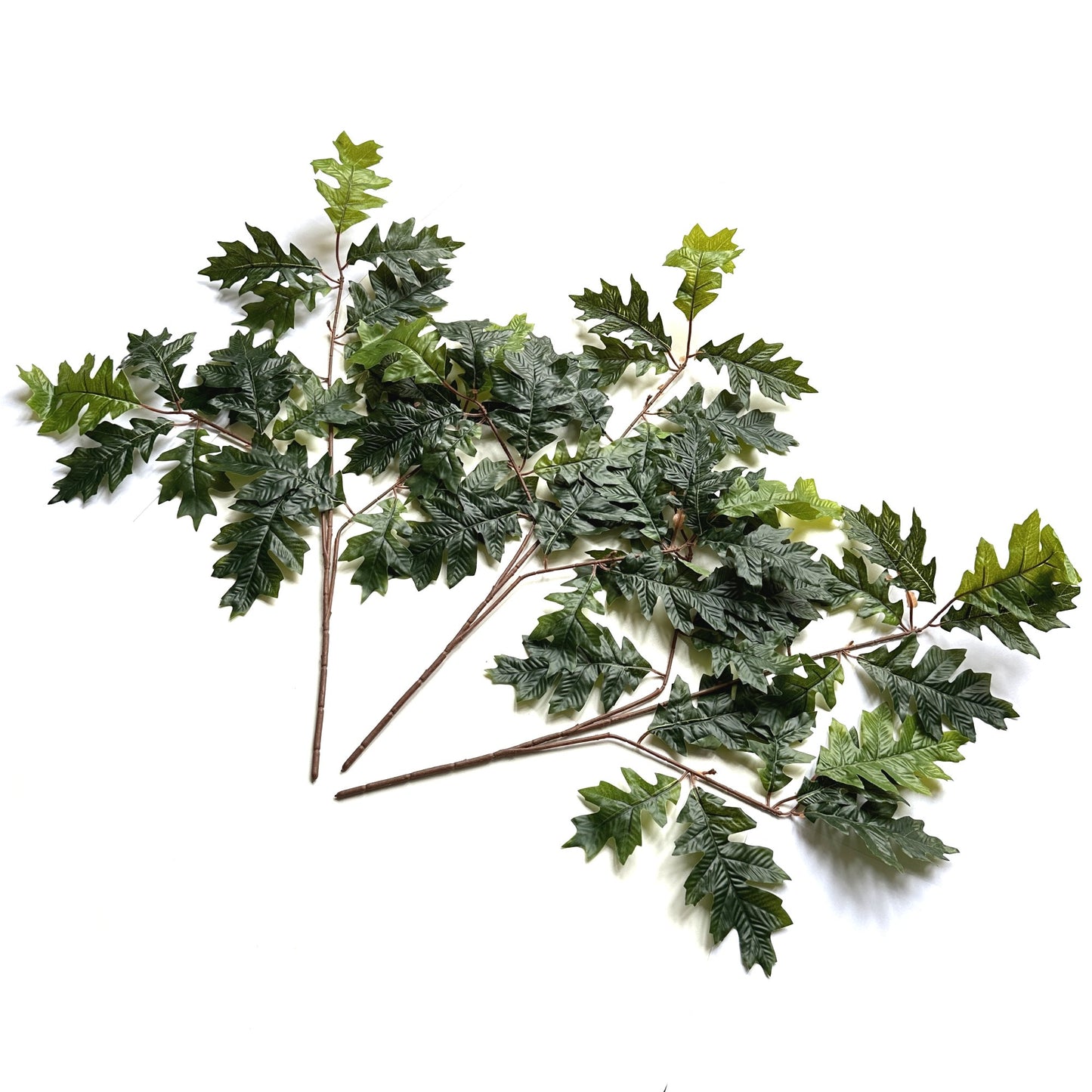 Artificial Oak Leaf Branch 68cm - Dark Green