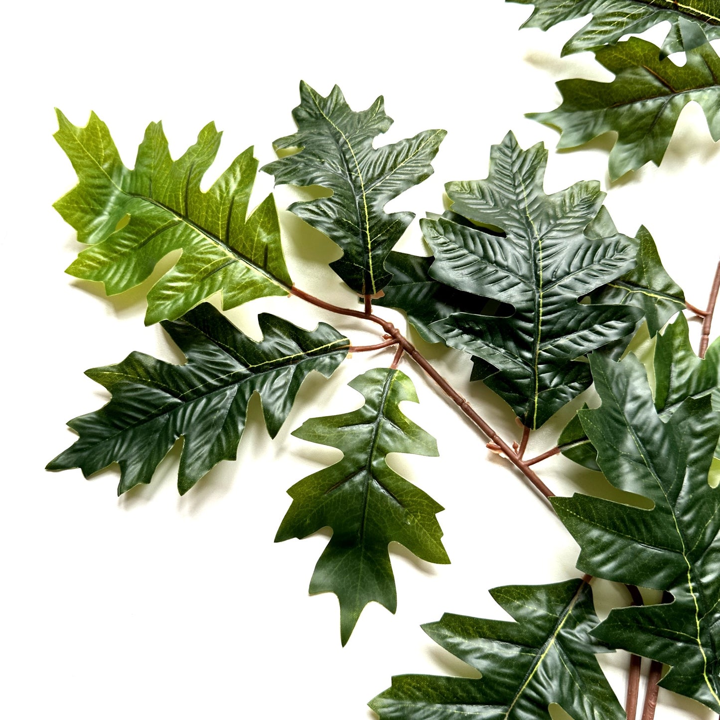 Artificial Oak Leaf Branch 68cm - Dark Green