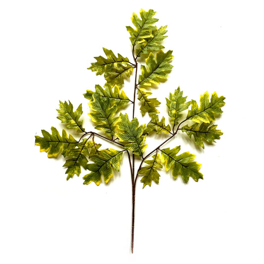 Artificial Oak Tree Branch With Faux Light Green Leaves