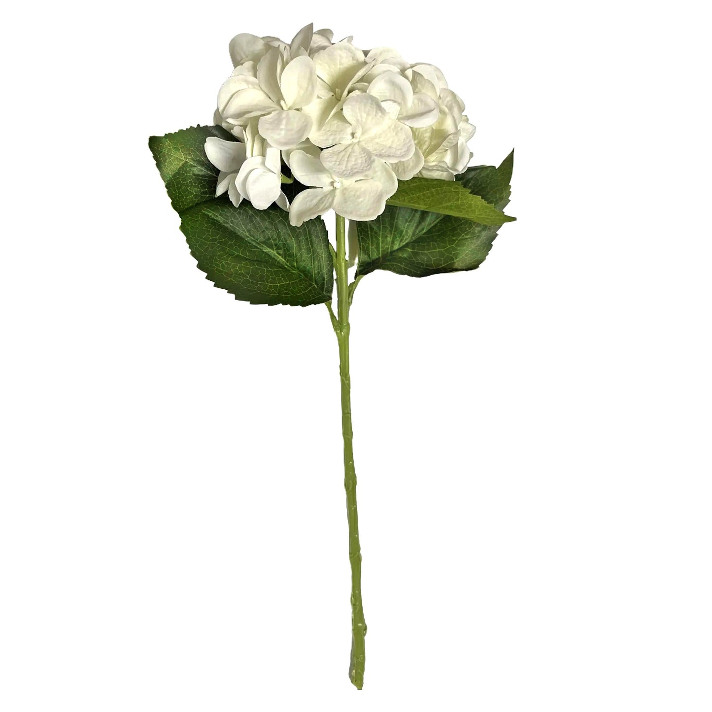 Large Artificial Hydrangea Flower Stem Ivory - 51 cm