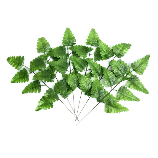 Artificial Green Fern Leaves