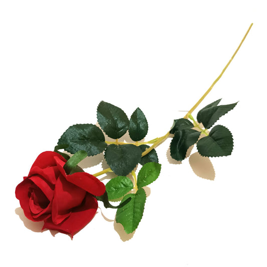 Artificial Red Rose Flower Stem for Valentines Day Flowers