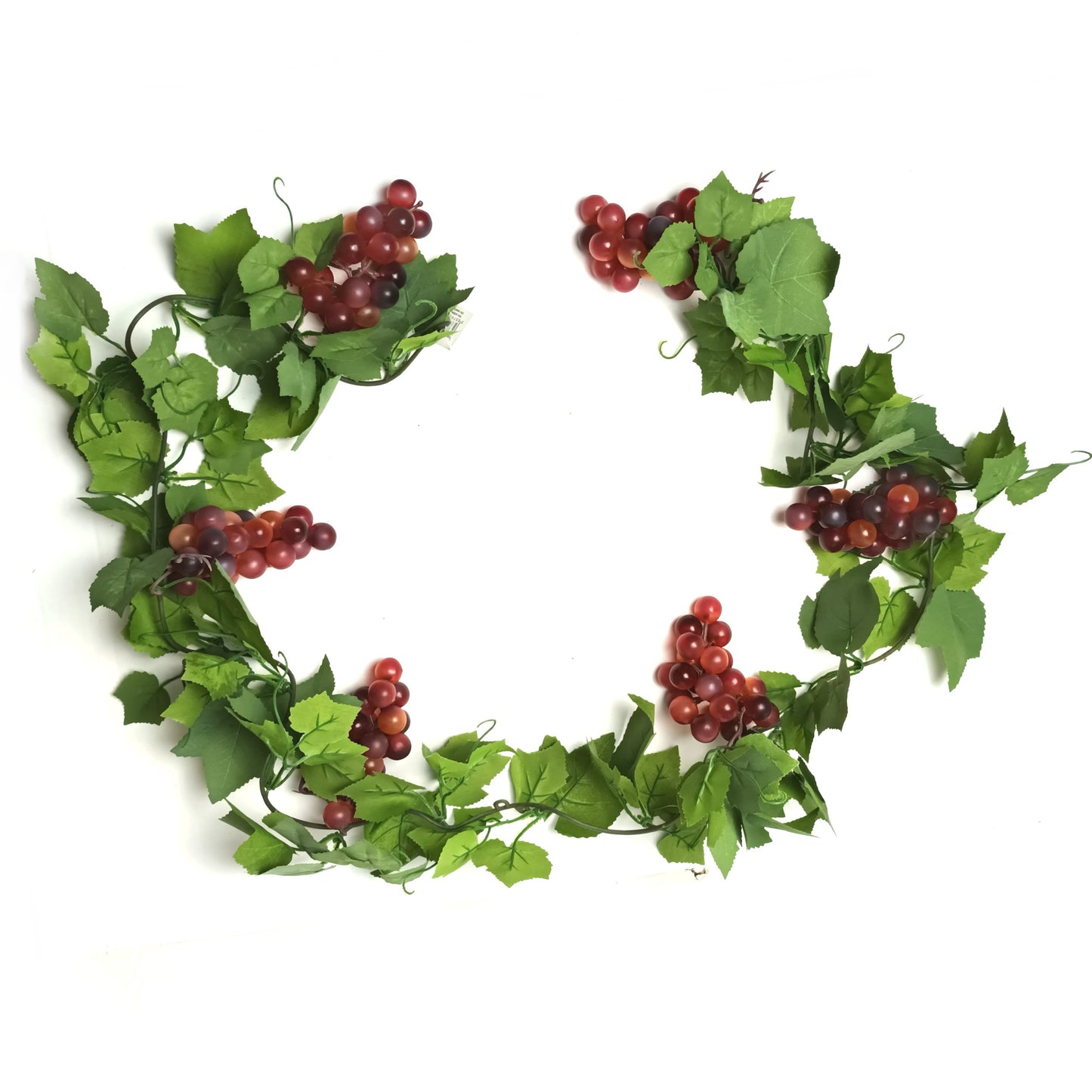 Artificial Red Grape Vine Garland 180cm