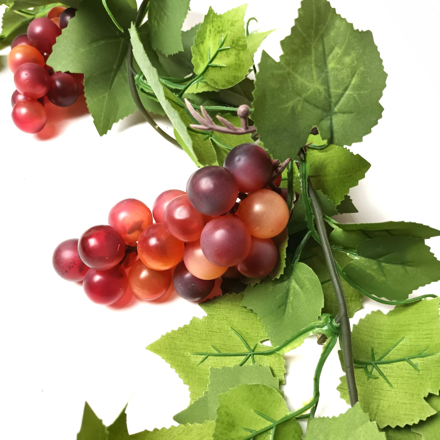 Artificial Red Grape Vine Garland 180cm