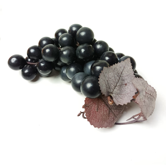 Artificial Bunch of Black Grapes Faux Fruit Display Prop