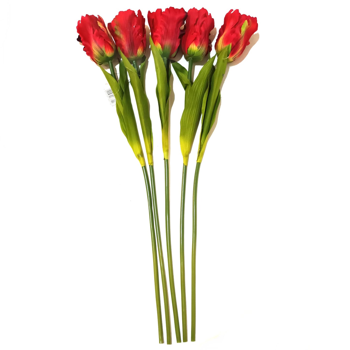Artificial Parrot Tulip Red Flower Stem - 56cm