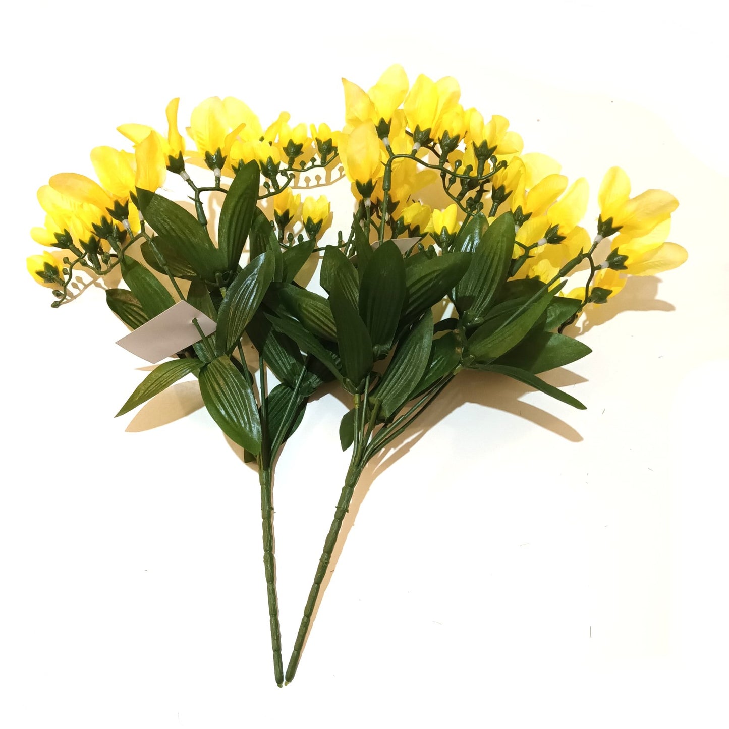 Artificial Freesia Bush with Yellow Flowers 35cm