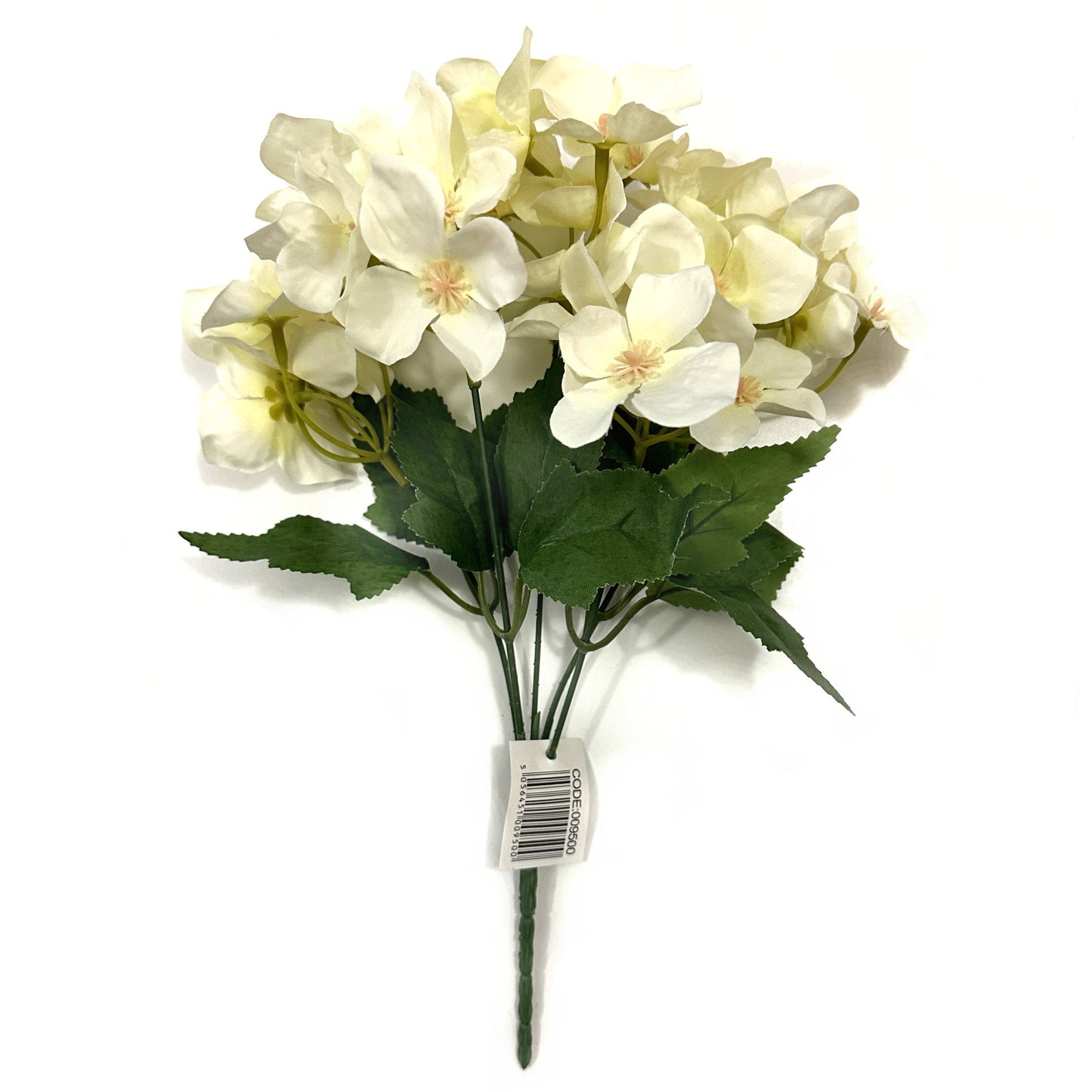 Artificial Hydrangea Flower Bush 30cm - Ivory