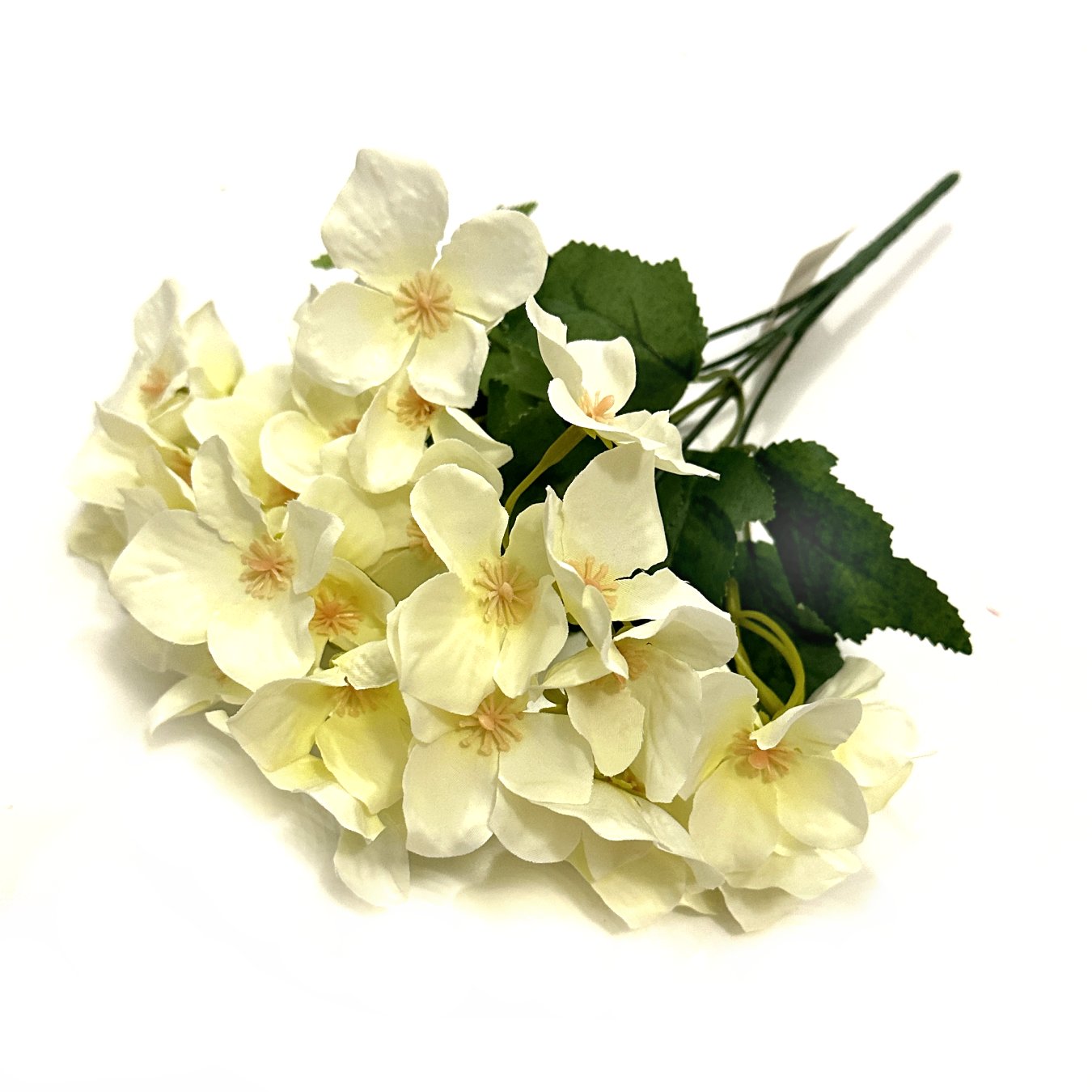 Artificial Hydrangea Ivory Faux Flower Plant