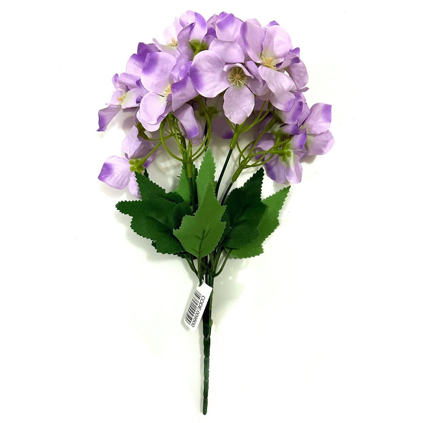 Artificial Hydrangea Flower Bush 30cm - Light Purple