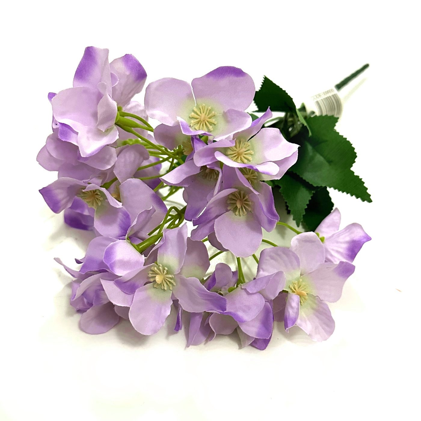 Artificial Hydrangea Flower Bush 30cm - Light Purple