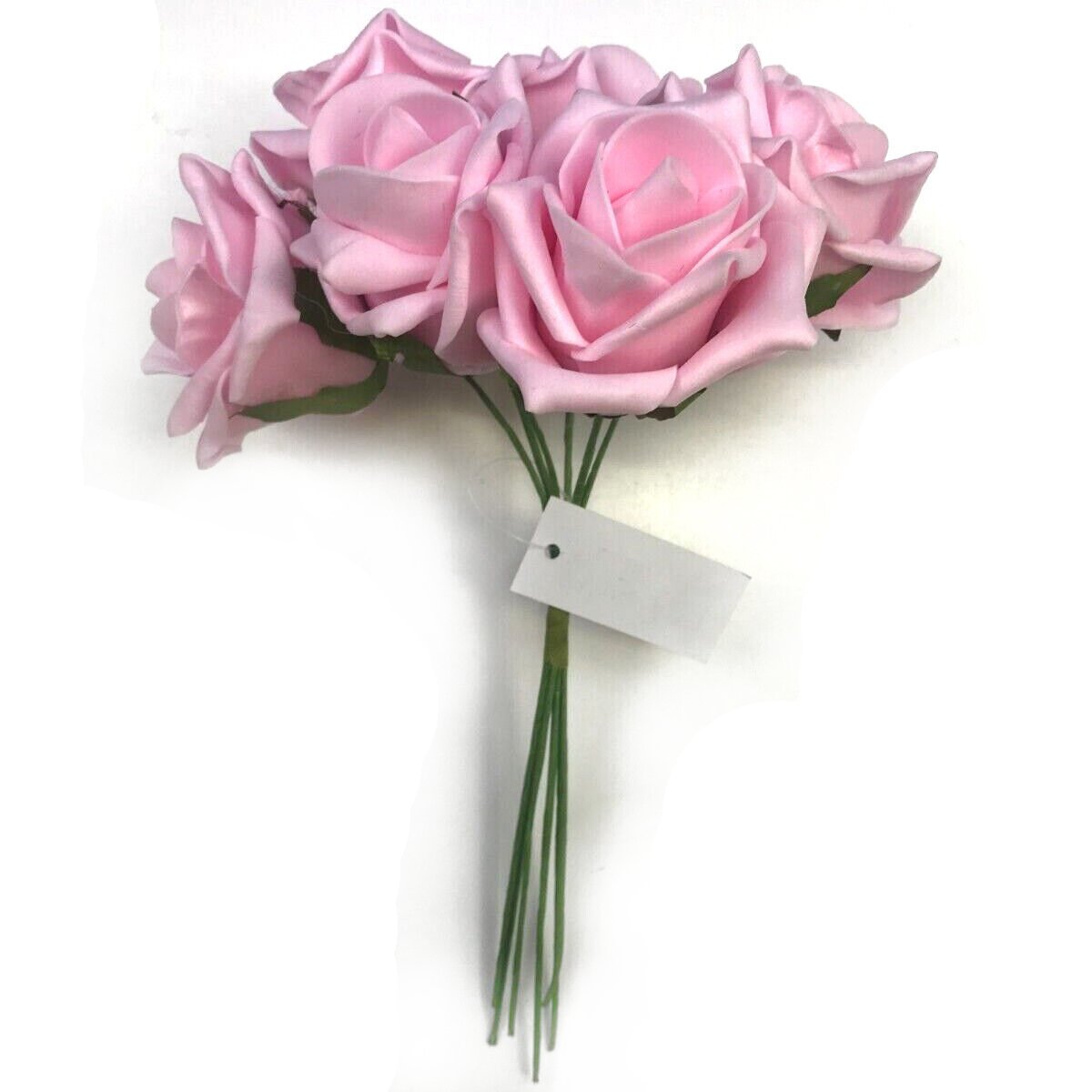 Artificial Light Baby Pink Faux Rose Bouquet