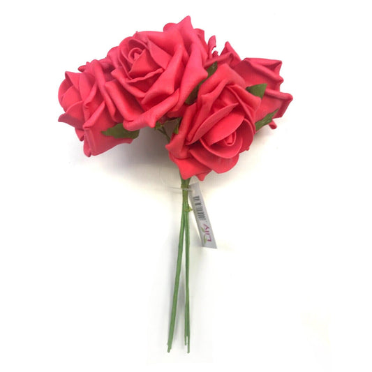 Artificial Red Rose Flower Bouquet