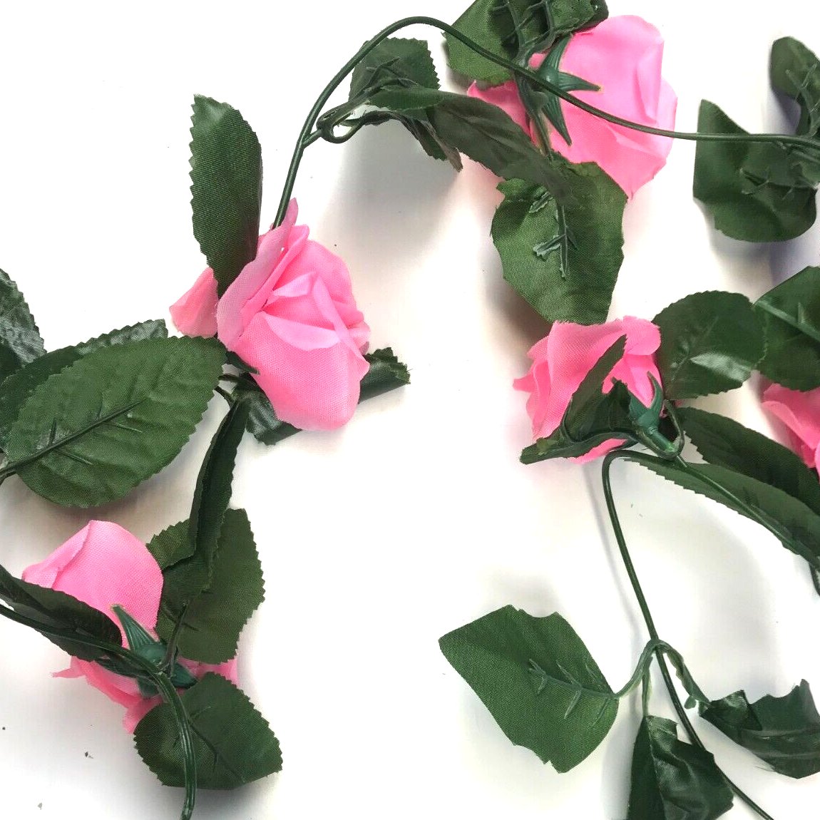Artificial Rose Flower Garland - Pink 8ft