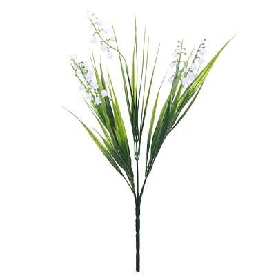 Artificial Bluebell Plant with White Flowers - 30cm