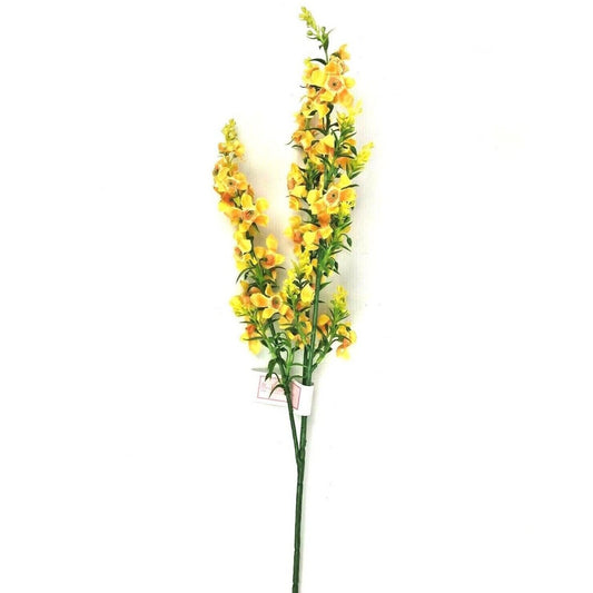 Artificial Catmint Flower Spray Yellow 75cm