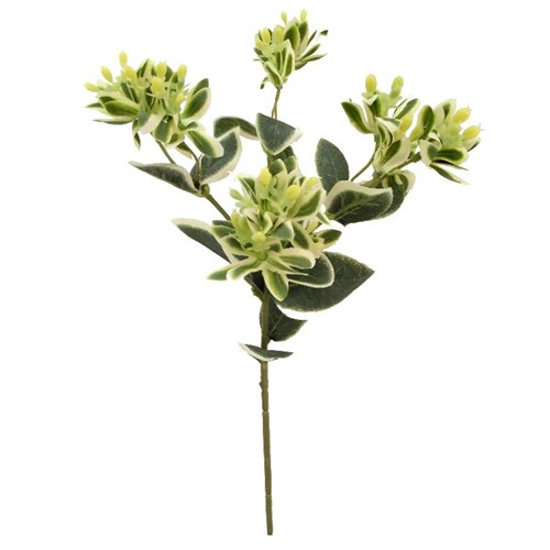 Artificial Euphorbia Foliage & Green Berry Sprays 47cm