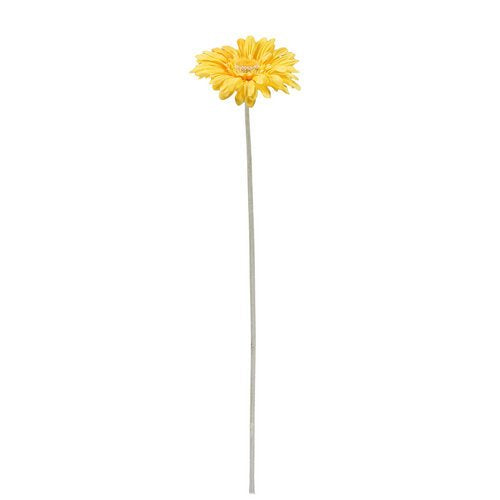 Artificial Yellow Gerbera Flower Stem 55cm