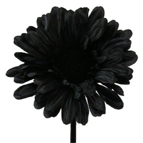 Artificial Gerbera Flower Stem - 55cm Black