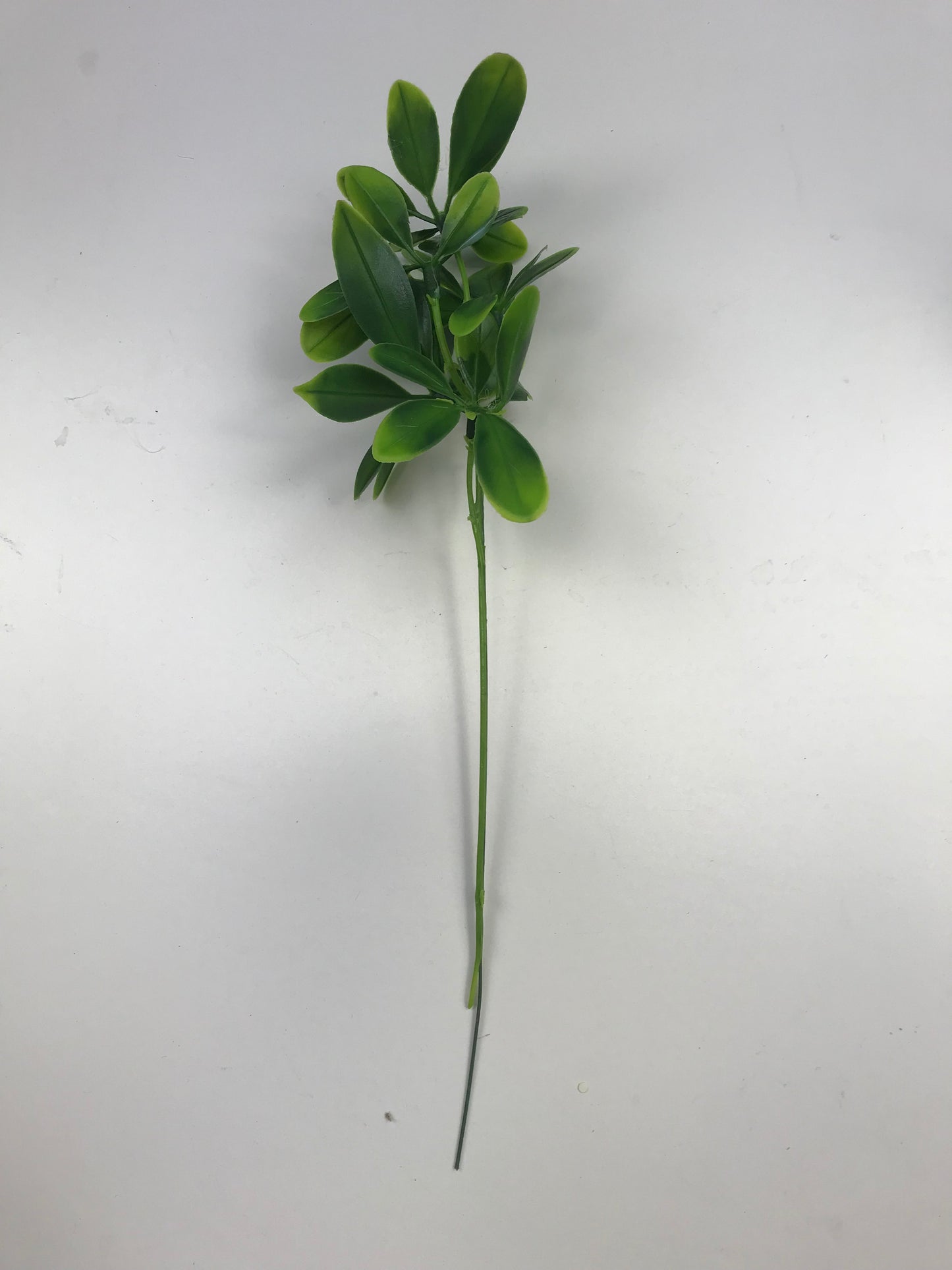 Artificial Green Foliage Two Tone Leaf Pick 30cm