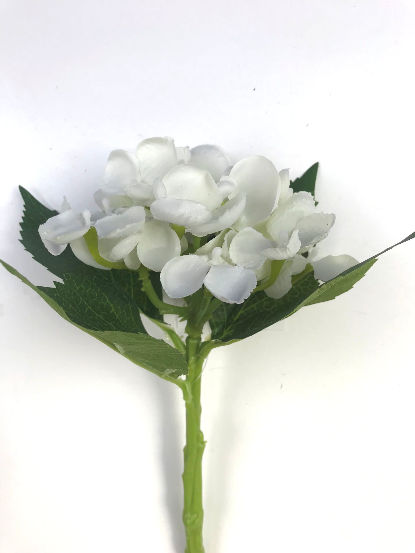 Artificial Hydrangea Flower Stem Ivory - 33cm
