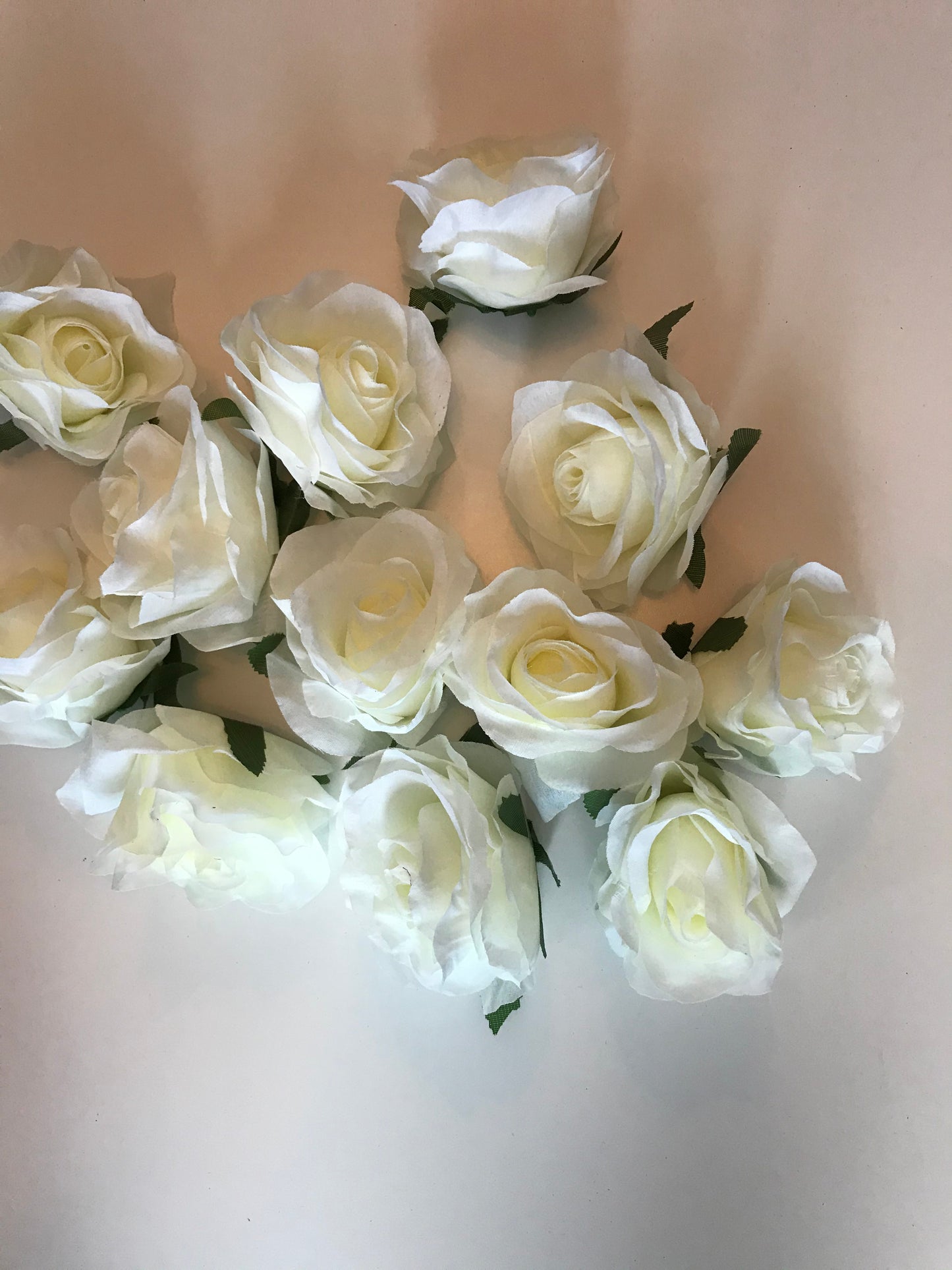 Artificial Ivory Rose Faux Flowers