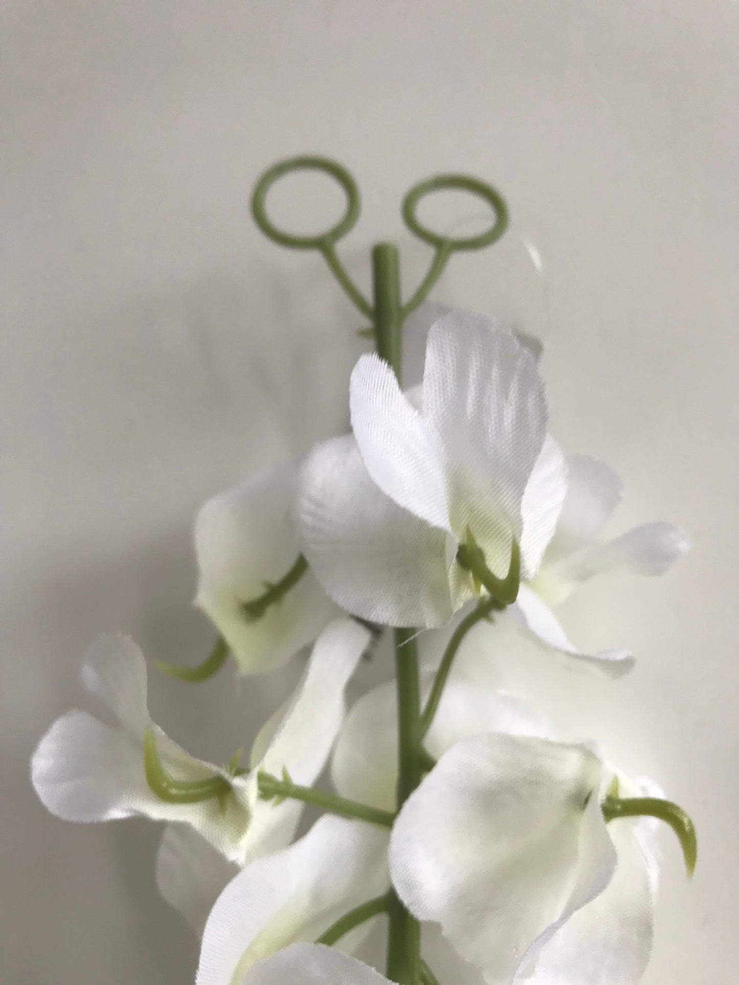 Pack of 3 Artificial Wisteria Flower Garlands - 75cm White